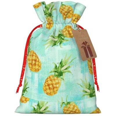 LimPac Ananas Vert. Sac cadeau de Noël, emballage cadeau de Noël Taille M, peut contenir toutes sortes de petits cadeaux. LimPac Ananas Vert. Sac cadeau de Noël, emballage cadeau de Noël Taille M, peut contenir toutes sortes de petits cadeaux.