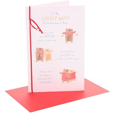 UK Greetings Carte de Saint-Valentin pour femme I Love You Presents Pour elle, filles, femmes Motif Saint-Valentin Avec enveloppe 16,5 x 25,4 cm UK Greetings Carte de Saint-Valentin pour femme I Love You Presents Pour elle, filles, femmes Motif Saint-Valentin Avec enveloppe 16,5 x 25,4 cm