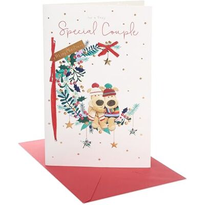 Boofle Carte de Noël pour un couple spécial Motif mignon Boofle Carte de Noël pour un couple spécial Motif mignon
