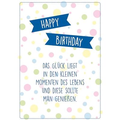 bsb Carte d'anniversaire A4 pour femme et homme, 23,5 x 32,8 cm, avec motif à pois, adorable carte d'anniversaire pour femme, carte cadeau artistique bsb Carte d'anniversaire A4 pour femme et homme, 23,5 x 32,8 cm, avec motif à pois, adorable carte d'anniversaire pour femme, carte cadeau artistique