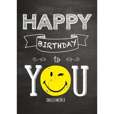 bsb Carte d'anniversaire A4 avec smiley bsb Carte d'anniversaire A4 avec smiley