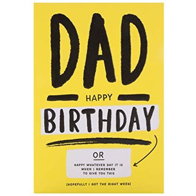 Hallmark Carte d'anniversaire pour papa – Texte contemporain amusant Hallmark Carte d'anniversaire pour papa – Texte contemporain amusant