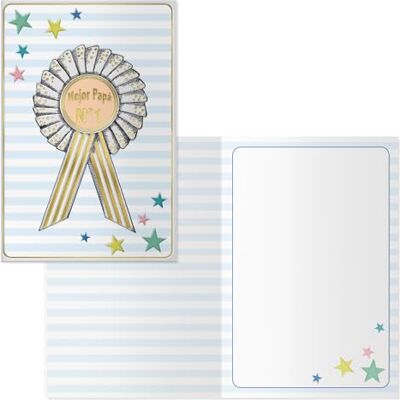 DOHE Carte de vœux pour la fête des pères, en papier, multicolore, 11,5 x 17 cm, 6 DOHE Carte de vœux pour la fête des pères, en papier, multicolore, 11,5 x 17 cm, 6