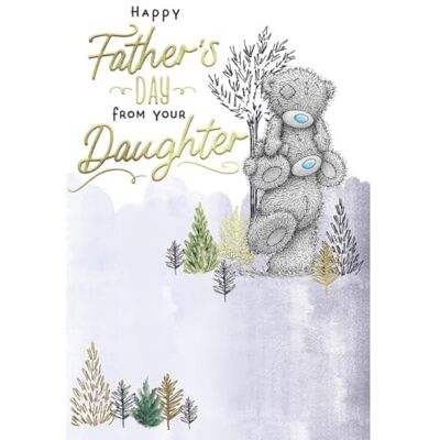 Me To You Tatty Teddy Carte de fête des pères de la part de votre fille 15,2 x 22,9 cm – Collection officielle Me To You Tatty Teddy Carte de fête des pères de la part de votre fille 15,2 x 22,9 cm – Collection officielle