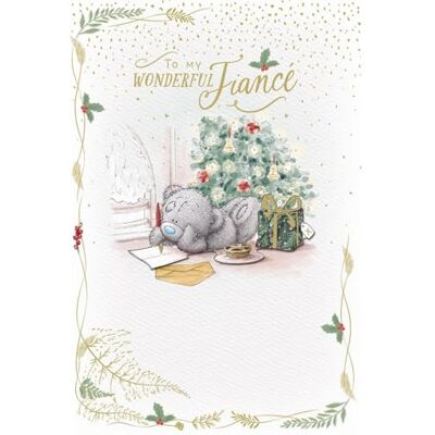 Me To You Tatty Teddy Carte de Noël faite à la main Inscription To My Wonderful Fiance 15,2 x 22,9 cm – Collection officielle Me To You Tatty Teddy Carte de Noël faite à la main Inscription To My Wonderful Fiance 15,2 x 22,9 cm – Collection officielle