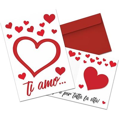 Creative Carte de vœux pour la Saint-Valentin format 17 x 12 avec inscription TIA MO Creative Carte de vœux pour la Saint-Valentin format 17 x 12 avec inscription TIA MO