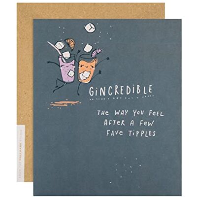 Hallmark Carte d'anniversaire – Design amusant Studio Gin Hallmark Carte d'anniversaire – Design amusant Studio Gin