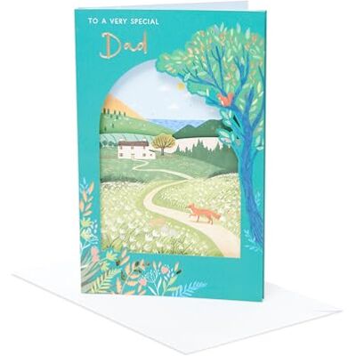 UK Greetings Carte de fête des pères pour papa – Motif scène de campagne UK Greetings Carte de fête des pères pour papa – Motif scène de campagne