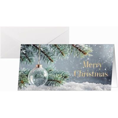 Sigel DS637 Lot de 25 cartes de Noël avec enveloppes Vert/doré/blanc Format DIN long Sigel DS637 Lot de 25 cartes de Noël avec enveloppes Vert/doré/blanc Format DIN long