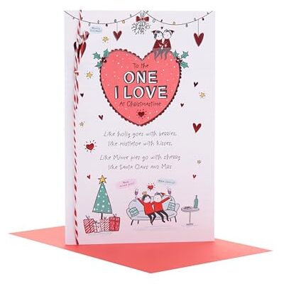 UK Greetings Carte de Noël pour Celui que j'aime – Motif croquis UK Greetings Carte de Noël pour Celui que j'aime – Motif croquis