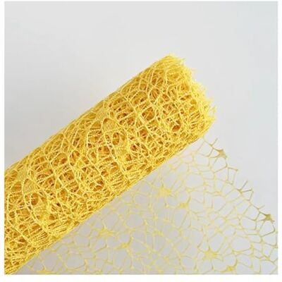 NDSJAIE Rouleaux de papier cadeau en maille creuse irrégulière pour bouquet floral (14-jaune) NDSJAIE Rouleaux de papier cadeau en maille creuse irrégulière pour bouquet floral (14-jaune)