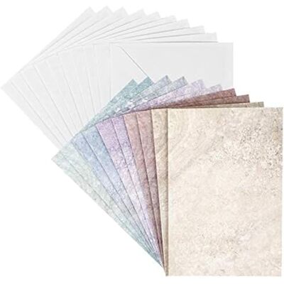 Ideen mit Herz Lot de 10 cartes de vœux avec enveloppes Blanches Multicolore Neutre Idéales pour les félicitations d'anniversaire, de mariage, etc. DIN B6 (aspect marbre) Ideen mit Herz Lot de 10 cartes de vœux avec enveloppes Blanches Multicolore Neutre Idéales pour les félicitations d'anniversaire, de mariage, etc. DIN B6 (aspect marbre)