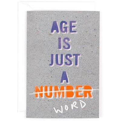 Me To You Hotchpotch Carte d'anniversaire amusante Carte d'anniversaire humoristique « Age Is Just A Number » Carte de vœux Londres Me To You Hotchpotch Carte d'anniversaire amusante Carte d'anniversaire humoristique « Age Is Just A Number » Carte de vœux Londres