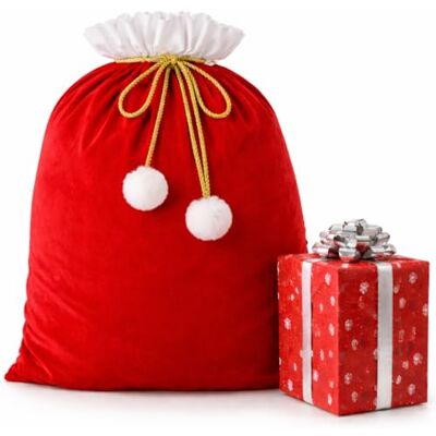 TK Gruppe Timo Klingler Sac de Saint-Nicolas, 90 x 60 cm, accessoire de sac cadeau, costume de Père Noël, pour cadeaux TK Gruppe Timo Klingler Sac de Saint-Nicolas, 90 x 60 cm, accessoire de sac cadeau, costume de Père Noël, pour cadeaux