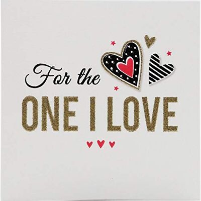 Piccadilly Greetings Group Ltd ZIZI Carte d'anniversaire avec inscription « One I Love » Blanc 138 mm Piccadilly Greetings Group Ltd ZIZI Carte d'anniversaire avec inscription « One I Love » Blanc 138 mm