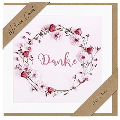 bsb Carte de remerciement avec motif couronne de fleurs Nature Card Cartes de vœux durables Cartes avec enveloppe Cadeau meilleure amie ou petit ami Carte d'amour et d'amitié 15,5 x 15,5 bsb Carte de remerciement avec motif couronne de fleurs Nature Card Cartes de vœux durables Cartes avec enveloppe Cadeau meilleure amie ou petit ami Carte d'amour et d'amitié 15,5 x 15,5