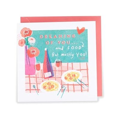 Kindred Carte de Saint-Valentin Dreaming Of You And Food Kindred Carte de Saint-Valentin Dreaming Of You And Food