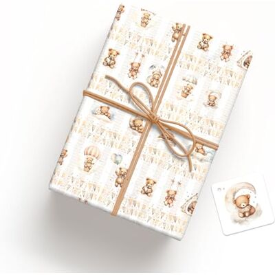 Creative CARTE CADEAU ORSEAU NOISETTE LUNE BIGL.FERMETURE 2 PIÈCES PAR TYPE Creative CARTE CADEAU ORSEAU NOISETTE LUNE BIGL.FERMETURE 2 PIÈCES PAR TYPE