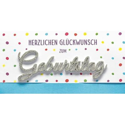 Perleberg Carte d'anniversaire Lettering Surprise 11 x 22 cm Perleberg Carte d'anniversaire Lettering Surprise 11 x 22 cm