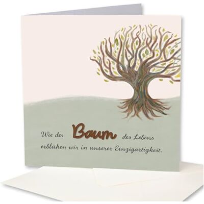 Holzgrusskarten.at Carte de vœux originale en bois – Carte cadeau pour félicitations spéciales – Arbre de vie – Unicité, billet d'anniversaire, carte de vœux, carte postale Holzgrusskarten.at Carte de vœux originale en bois – Carte cadeau pour félicitations spéciales – Arbre de vie – Unicité, billet d'anniversaire, carte de vœux, carte postale