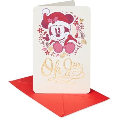American Greetings Disney Carte de Noël classique Mickey Mouse (Magic In The Air) American Greetings Disney Carte de Noël classique Mickey Mouse (Magic In The Air)