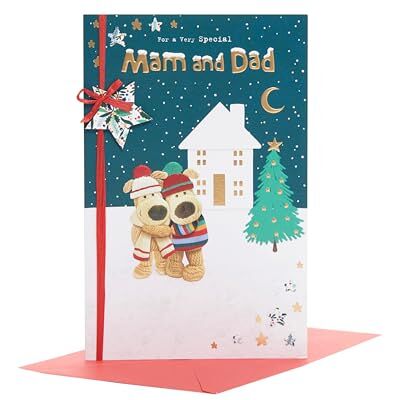 Boofle Carte de Noël pour maman et papa – Motif mignon Boofle Carte de Noël pour maman et papa – Motif mignon