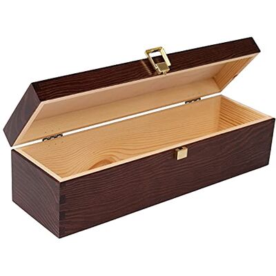 Creative Boîte Caisse à Vin en Bois Marron Cadeau vin Mariage Boite Rangement 1 Bouteille 36 x 11 x 9,8 cm Coffret Vin Boite cadeau Coffret cadeau homme Cadeau Femme Creative Boîte Caisse à Vin en Bois Marron Cadeau vin Mariage Boite Rangement 1 Bouteille 36 x 11 x 9,8 cm Coffret Vin Boite cadeau Coffret cadeau homme Cadeau Femme