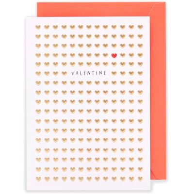 Kindred Carte de Saint-Valentin Motif cœurs dorés Kindred Carte de Saint-Valentin Motif cœurs dorés