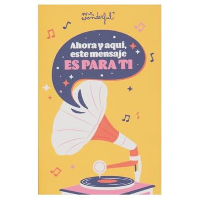 Mr. Wonderful Carte postale avec enregistreur de message audio – Maintenant et ici, ce message est pour vous – Enveloppe incluse Mr. Wonderful Carte postale avec enregistreur de message audio – Maintenant et ici, ce message est pour vous – Enveloppe incluse
