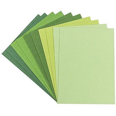 Ideen mit Herz Lot de cartes de vœux 10 cartes colorées et 10 enveloppes blanches Aspect lin élégant Multicolore Idéal pour les vœux d'amour pour un anniversaire, un mariage, etc. (tons verts, Ideen mit Herz Lot de cartes de vœux 10 cartes colorées et 10 enveloppes blanches Aspect lin élégant Multicolore Idéal pour les vœux d'amour pour un anniversaire, un mariage, etc. (tons verts,