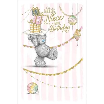 Me To You Tatty Teddy Carte d'anniversaire pour une nièce fabuleuse, cadeau d'équilibre d'ours – Collection officielle Me To You Tatty Teddy Carte d'anniversaire pour une nièce fabuleuse, cadeau d'équilibre d'ours – Collection officielle
