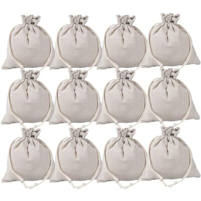 Ideen mit Herz Lot de 12 sacs en tissu avec cordon de serrage Emballage cadeau Bonbonnière Mariage Rangement de petites pièces 15 cm x 17 cm Jute naturelle Ideen mit Herz Lot de 12 sacs en tissu avec cordon de serrage Emballage cadeau Bonbonnière Mariage Rangement de petites pièces 15 cm x 17 cm Jute naturelle