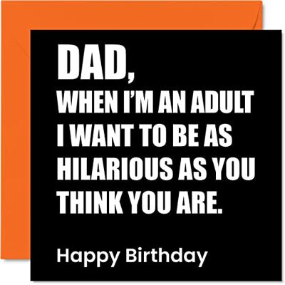 Stuff4 Cartes d'anniversaire amusantes pour papa – Hilarant As You – Carte d'anniversaire pour papa de la part de son fils, fille, cadeau d'anniversaire de père, 145 mm x 145 mm, cartes de vœux pour papa Stuff4 Cartes d'anniversaire amusantes pour papa – Hilarant As You – Carte d'anniversaire pour papa de la part de son fils, fille, cadeau d'anniversaire de père, 145 mm x 145 mm, cartes de vœux pour papa