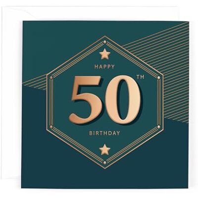Me To You Hotchpotch Carte d'anniversaire de luxe pour 50e anniversaire Carte d'anniversaire 50 ans pour homme Carte de vœux carrée de poche Londres Me To You Hotchpotch Carte d'anniversaire de luxe pour 50e anniversaire Carte d'anniversaire 50 ans pour homme Carte de vœux carrée de poche Londres