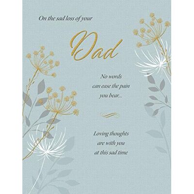 Piccadilly Greetings Regal Publishing Carte Symapthy classique Sad Loss of Your Dad – 20,3 x 15,2 cm, C80804, vert Piccadilly Greetings Regal Publishing Carte Symapthy classique Sad Loss of Your Dad – 20,3 x 15,2 cm, C80804, vert