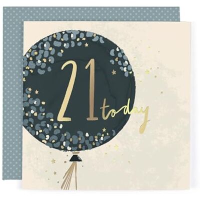 Me To You Hotchpotch Carte d'anniversaire 21e anniversaire de luxe – Carte de vœux contemporaine Londres 15,2 x 15,2 cm Me To You Hotchpotch Carte d'anniversaire 21e anniversaire de luxe – Carte de vœux contemporaine Londres 15,2 x 15,2 cm