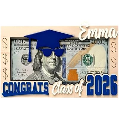 Introti Porte-monnaie réutilisable pour remise de diplôme, carte cadeau multifonction, enveloppe amusante pour remise de diplôme, lycée et université Introti Porte-monnaie réutilisable pour remise de diplôme, carte cadeau multifonction, enveloppe amusante pour remise de diplôme, lycée et université