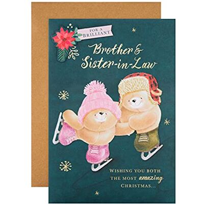 Hallmark Carte de Noël pour frère et belle-sœur – Motif mignon Forever Friends Hallmark Carte de Noël pour frère et belle-sœur – Motif mignon Forever Friends