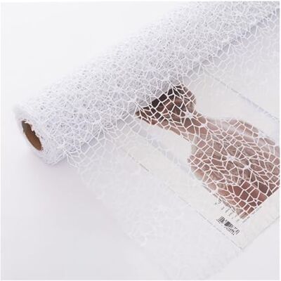 NDSJAIE papier d'emballage cadeau Papier pour bouquet floral avec filet creux irrégulier, fournitures for fleuristes(01-white) NDSJAIE papier d'emballage cadeau Papier pour bouquet floral avec filet creux irrégulier, fournitures for fleuristes(01-white)