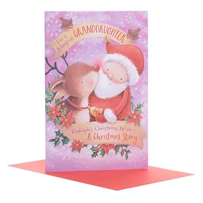 UK Greetings Carte de Noël pour petite-fille Carte de Noël mignonne pour enfants Carte de Noël Père Noël et renne Carte cadeau pour filles Cadeaux de Noël pour petite-fille UK Greetings Carte de Noël pour petite-fille Carte de Noël mignonne pour enfants Carte de Noël Père Noël et renne Carte cadeau pour filles Cadeaux de Noël pour petite-fille