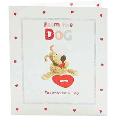 Boofle Carte de Saint-Valentin de la part du chien – Design mignon Boofle Carte de Saint-Valentin de la part du chien – Design mignon