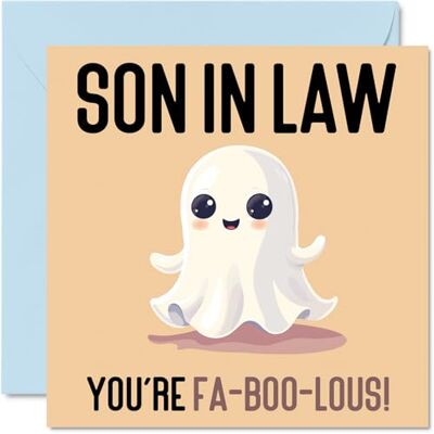 Stuff4 Cartes d'anniversaire pour beau-fils – Fa-Boo-Lous – Carte d'anniversaire amusante pour beau-fils de la part de maman, beau-père, cadeaux d'anniversaire pour fils, 145 mm x 145 mm cartes de vœux pour Stuff4 Cartes d'anniversaire pour beau-fils – Fa-Boo-Lous – Carte d'anniversaire amusante pour beau-fils de la part de maman, beau-père, cadeaux d'anniversaire pour fils, 145 mm x 145 mm cartes de vœux pour