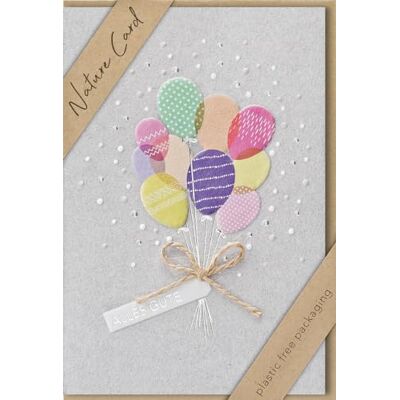 bsb Carte de vœux ballon Carte naturelle Cartes durables pour anniversaire Avec enveloppe Carte d'anniversaire pour femmes et hommes 11,5 x 17 cm bsb Carte de vœux ballon Carte naturelle Cartes durables pour anniversaire Avec enveloppe Carte d'anniversaire pour femmes et hommes 11,5 x 17 cm