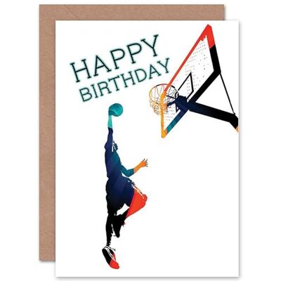 Wee Blue Coo Basketball Birthday Slam Dunk Sealed Greeting Card Plus Envelope Blank inside Wee Blue Coo Basketball Birthday Slam Dunk Sealed Greeting Card Plus Envelope Blank inside