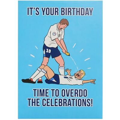 UK Greetings Carte d'anniversaire pour lui/ami – Motif Paul Gascoigne – Pour les fans de l'Europe 2024 et de football UK Greetings Carte d'anniversaire pour lui/ami – Motif Paul Gascoigne – Pour les fans de l'Europe 2024 et de football