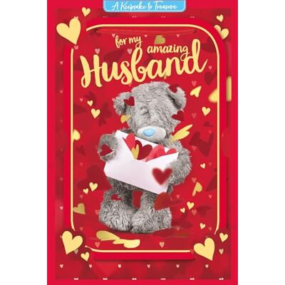 Me To You Tatty Teddy For My Amazing Husband Carte d'anniversaire de mariage 3D Collection officielle 15,2 x 22,9 cm Me To You Tatty Teddy For My Amazing Husband Carte d'anniversaire de mariage 3D Collection officielle 15,2 x 22,9 cm