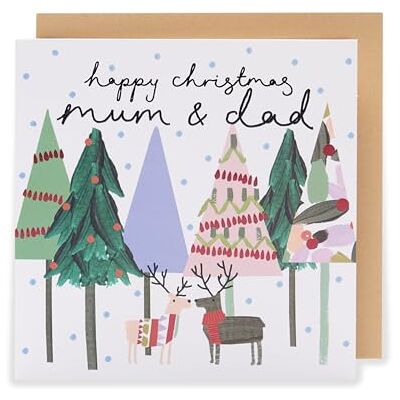Kindred Carte de Noël Inscription Happy Christmas Mum & Dad Kindred Carte de Noël Inscription Happy Christmas Mum & Dad