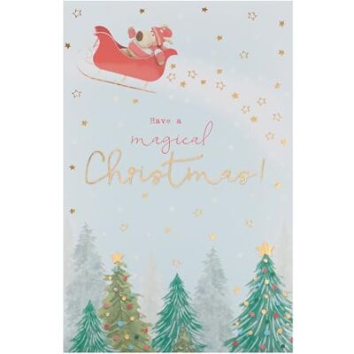 Boofle Carte de Noël pour lui/elle/ami – Design mignon Boofle Carte de Noël pour lui/elle/ami – Design mignon
