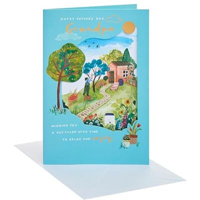 UK Greetings Carte de fête des pères pour grand-père Carte pour papa, grand-père, mari Lui, garçons, hommes Motif jardinage Avec enveloppe 14,9 x 22,9 cm UK Greetings Carte de fête des pères pour grand-père Carte pour papa, grand-père, mari Lui, garçons, hommes Motif jardinage Avec enveloppe 14,9 x 22,9 cm