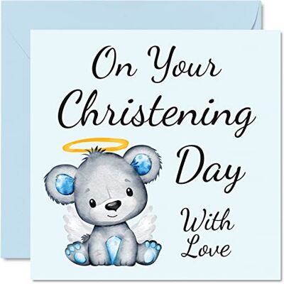 Stuff4 GCARD-145-CHRISTENBEAR-BOY-FBA Cartes de baptême pour garçons, lui, « On Your Christening Day », Cadeau de baptême pour garçon, 145 mm x 145 mm Cadeaux chrétiens religieux Stuff4 GCARD-145-CHRISTENBEAR-BOY-FBA Cartes de baptême pour garçons, lui, « On Your Christening Day », Cadeau de baptême pour garçon, 145 mm x 145 mm Cadeaux chrétiens religieux